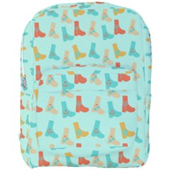 Blue Orange Boots Full Print Backpack by snowwhitegirl