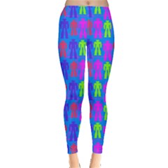 Neon Robot Leggings  by snowwhitegirl