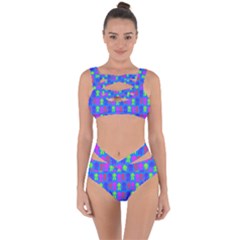 Neon Robot Bandaged Up Bikini Set 