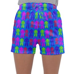 Neon Robot Sleepwear Shorts