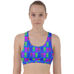 Neon Robot Back Weave Sports Bra