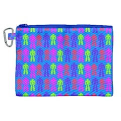 Neon Robot Canvas Cosmetic Bag (xl) by snowwhitegirl