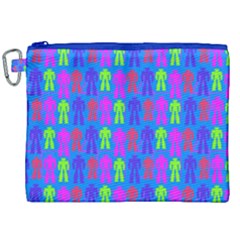 Neon Robot Canvas Cosmetic Bag (xxl)