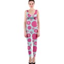 Blue Retro Dots OnePiece Catsuit View1