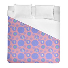 Pink Retro Dots Duvet Cover (full/ Double Size) by snowwhitegirl