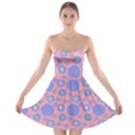 Pink Retro Dots Strapless Bra Top Dress View1