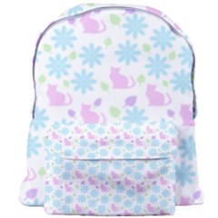 Cats And Flowers Giant Full Print Backpack