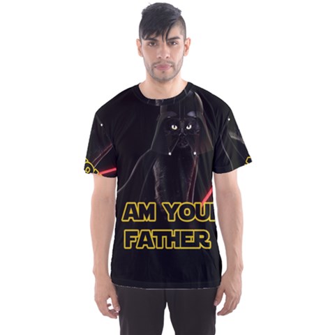 Darth Vader Cat Men s Sports Mesh Tee by Valentinaart