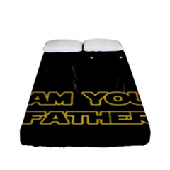 Darth Vader Cat Fitted Sheet (full/ Double Size) by Valentinaart