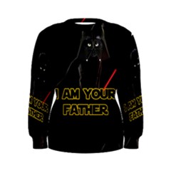 Darth Vader Cat Women s Sweatshirt by Valentinaart