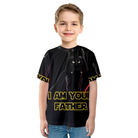 Darth Vader Cat Kids  Sport Mesh Tee by Valentinaart