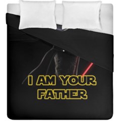 Darth Vader Cat Duvet Cover Double Side (king Size) by Valentinaart