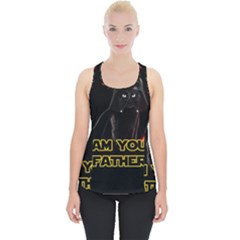 Darth Vader Cat Piece Up Tank Top by Valentinaart