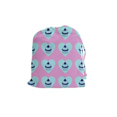 Cupcakes In Pink Drawstring Pouches (medium)  by snowwhitegirl