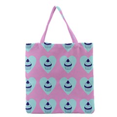 Cupcakes In Pink Grocery Tote Bag by snowwhitegirl