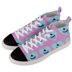 Cupcakes In Pink Men s Mid-top Canvas Sneakers