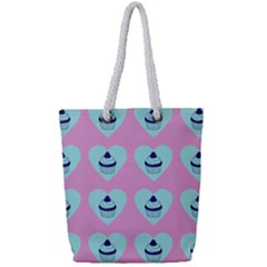 Cupcakes In Pink Full Print Rope Handle Tote (small) by snowwhitegirl