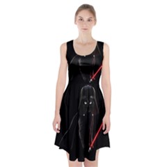 Darth Vader Cat Racerback Midi Dress by Valentinaart