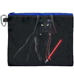 Darth Vader Cat Canvas Cosmetic Bag (xxxl) by Valentinaart