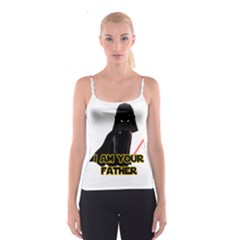 Darth Vader Cat Spaghetti Strap Top by Valentinaart