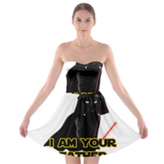 Darth Vader Cat Strapless Bra Top Dress by Valentinaart