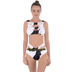 Darth Vader Cat Bandaged Up Bikini Set  by Valentinaart