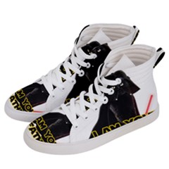 Darth Vader Cat Men s Hi-top Skate Sneakers by Valentinaart