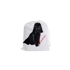 Darth Vader Cat Drawstring Pouches (xs)  by Valentinaart