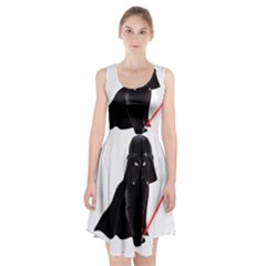 Darth Vader Cat Racerback Midi Dress by Valentinaart