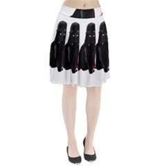 Darth Vader Cat Pleated Skirt by Valentinaart