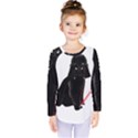 Darth Vader Cat Kids  Long Sleeve Tee View1