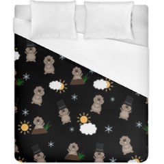 Groundhog Day Pattern Duvet Cover (california King Size) by Valentinaart