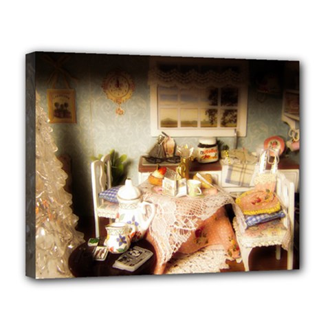 Dollhouse Christmas Canvas 14  X 11  by snowwhitegirl