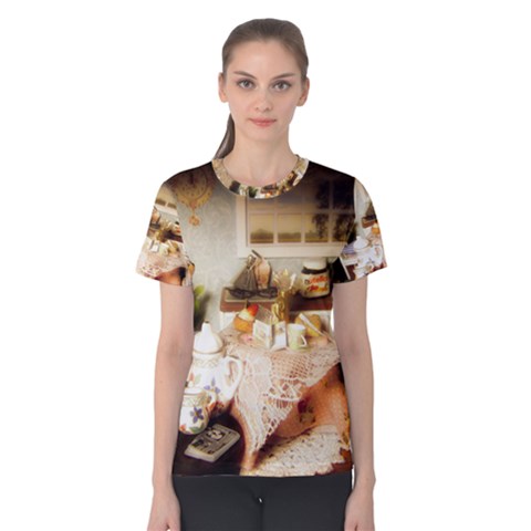 Dollhouse Christmas Women s Cotton Tee by snowwhitegirl