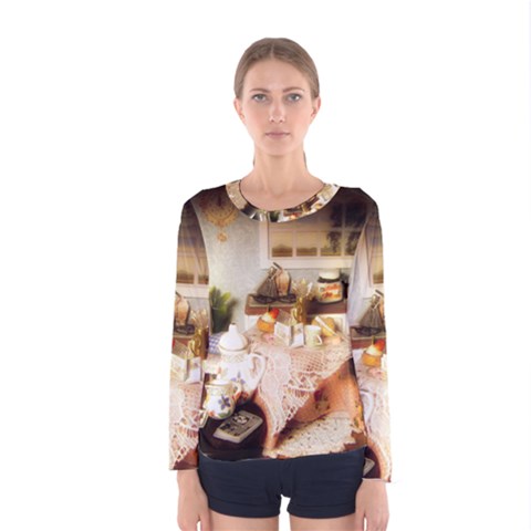 Dollhouse Christmas Women s Long Sleeve Tee by snowwhitegirl