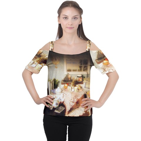 Dollhouse Christmas Cutout Shoulder Tee by snowwhitegirl