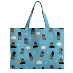 Groundhog Day Pattern Zipper Mini Tote Bag by Valentinaart