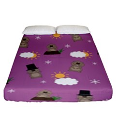 Groundhog Day Pattern Fitted Sheet (king Size)