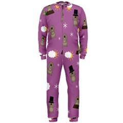 Groundhog Day Pattern Onepiece Jumpsuit (men)  by Valentinaart