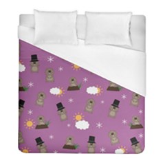 Groundhog Day Pattern Duvet Cover (full/ Double Size) by Valentinaart