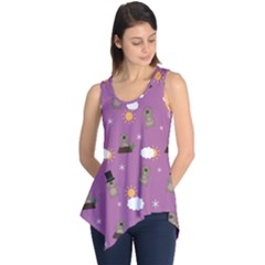 Groundhog Day Pattern Sleeveless Tunic by Valentinaart