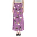 Groundhog Day Pattern Full Length Maxi Skirt View1