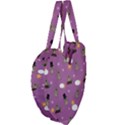 Groundhog Day Pattern Giant Heart Shaped Tote View4