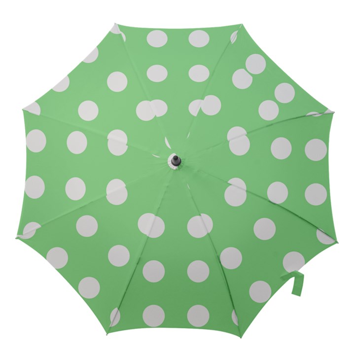 Lime Dot Hook Handle Umbrellas (Small)