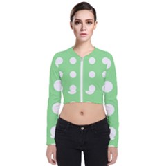 Lime Dot Bomber Jacket