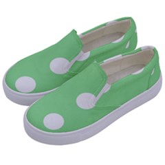 Lime Dot Kids  Canvas Slip Ons