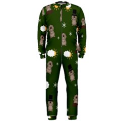 Groundhog Day Pattern Onepiece Jumpsuit (men)  by Valentinaart