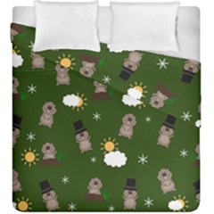 Groundhog Day Pattern Duvet Cover Double Side (king Size) by Valentinaart