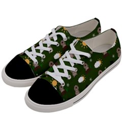 Groundhog Day Pattern Women s Low Top Canvas Sneakers by Valentinaart