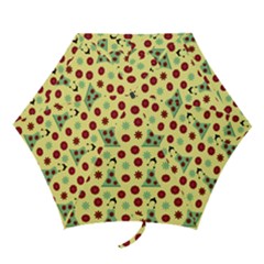 Green Dress Yellow Mini Folding Umbrellas by snowwhitegirl